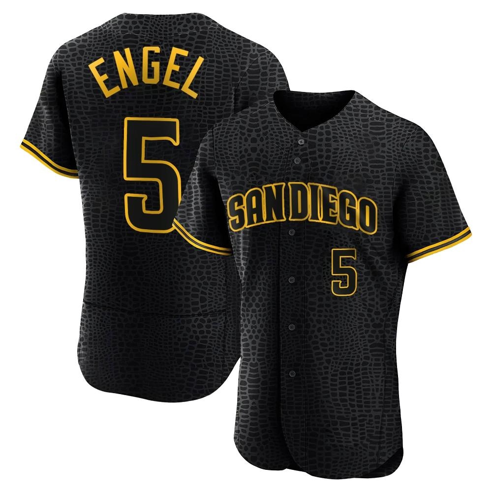 Authentic Adam Engel Men's San Diego Padres Black Snake Skin City Jersey Authentic Adam Engel Men's San Diego Padres Black Snake Skin City Jersey