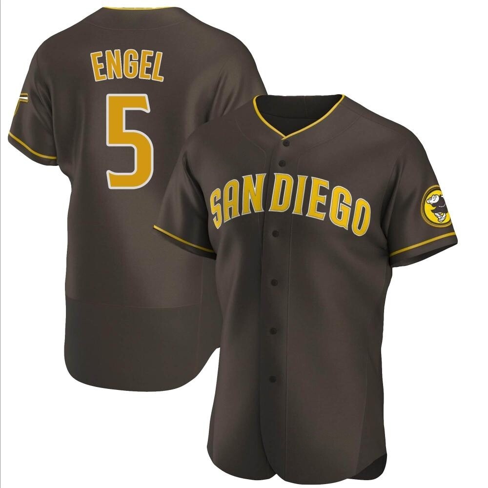 Authentic Adam Engel Men's San Diego Padres Brown Road Jersey Authentic Adam Engel Men's San Diego Padres Brown Road Jersey