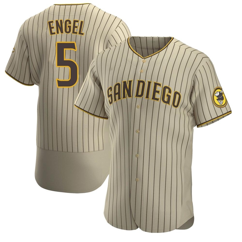 Authentic Adam Engel Men's San Diego Padres Brown Tan/ Alternate Jersey Authentic Adam Engel Men's San Diego Padres Brown Tan/ Alternate Jersey