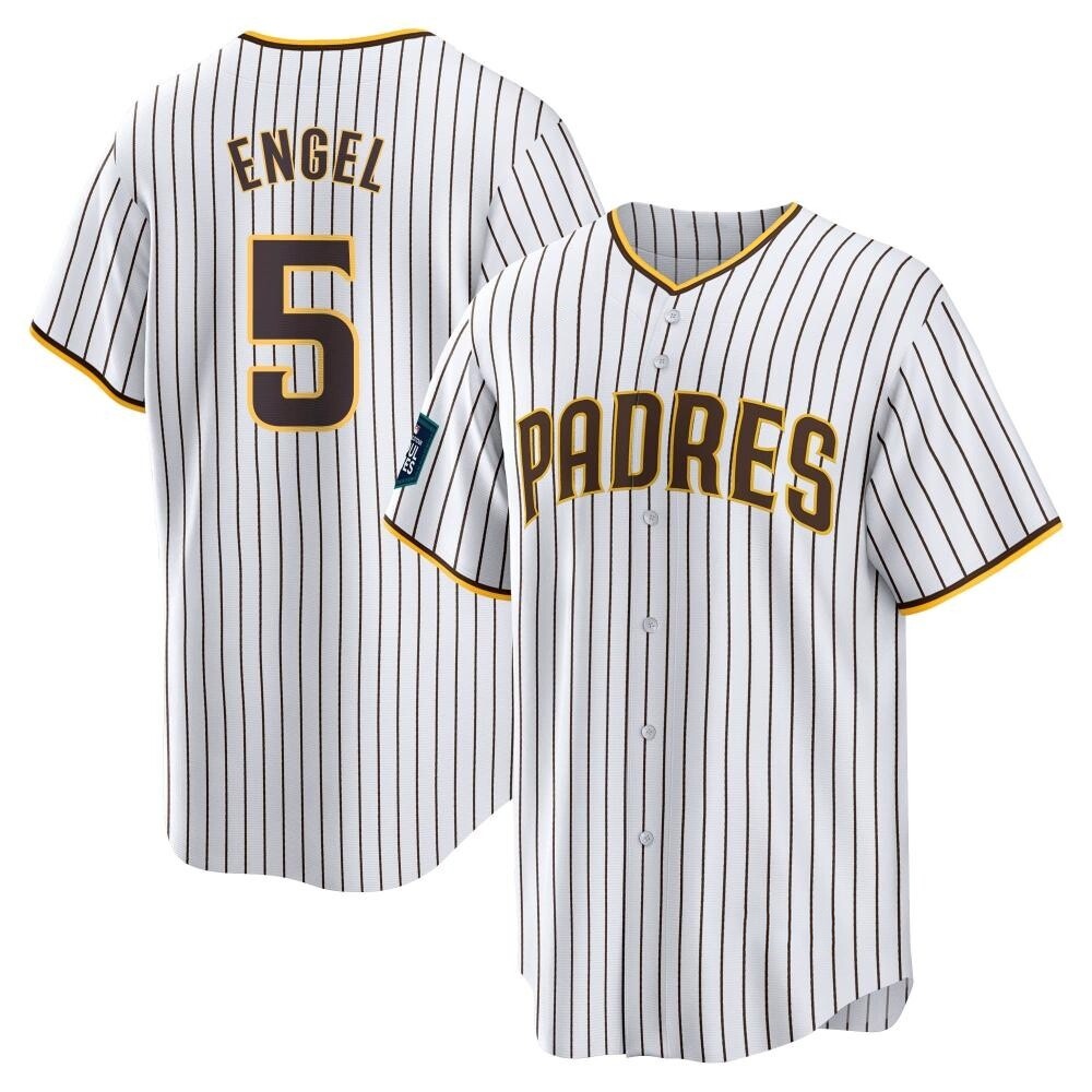 Replica Adam Engel Men's San Diego Padres White 2024 World Tour Seoul Series Home Jersey Replica Adam Engel Men's San Diego Padres White 2024 World Tour Seoul Series Home Jersey