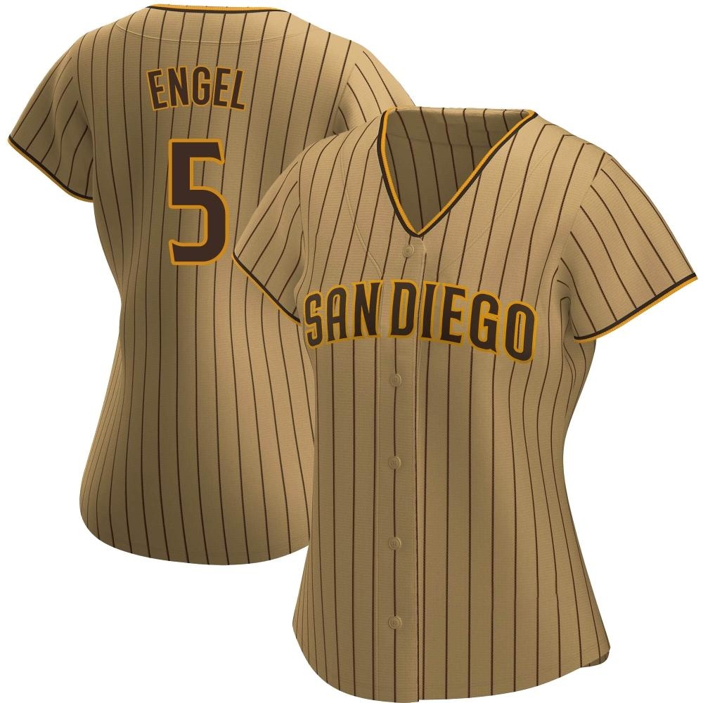 Replica Adam Engel Women's San Diego Padres Brown Tan/ Alternate Jersey Replica Adam Engel Women's San Diego Padres Brown Tan/ Alternate Jersey