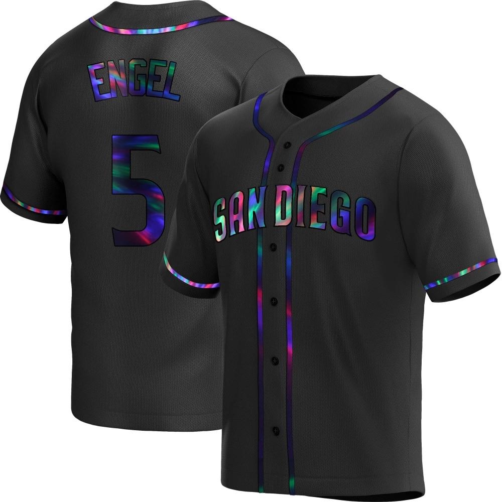 Replica Adam Engel Youth San Diego Padres Black Holographic Alternate Jersey Replica Adam Engel Youth San Diego Padres Black Holographic Alternate Jersey