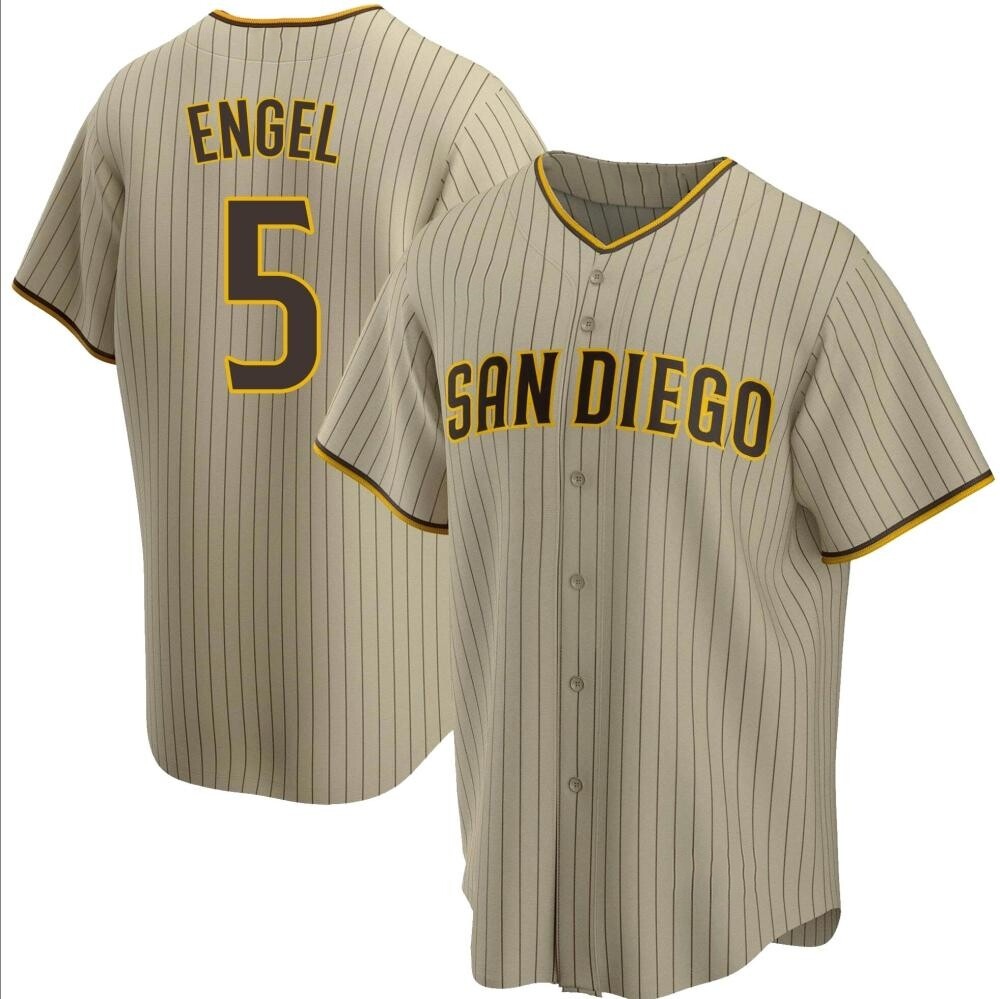 Replica Adam Engel Youth San Diego Padres Brown Sand/ Alternate Jersey Replica Adam Engel Youth San Diego Padres Brown Sand/ Alternate Jersey