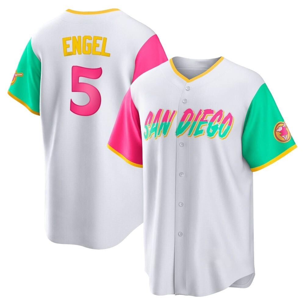 Replica Adam Engel Youth San Diego Padres White 2022 City Connect Jersey Replica Adam Engel Youth San Diego Padres White 2022 City Connect Jersey