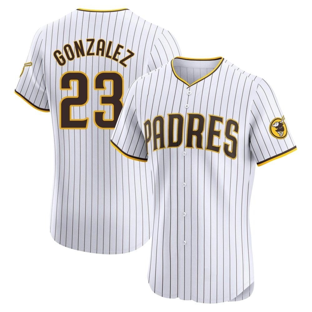 Elite Adrian Gonzalez Men's San Diego Padres White Home Jersey Elite Adrian Gonzalez Men's San Diego Padres White Home Jersey