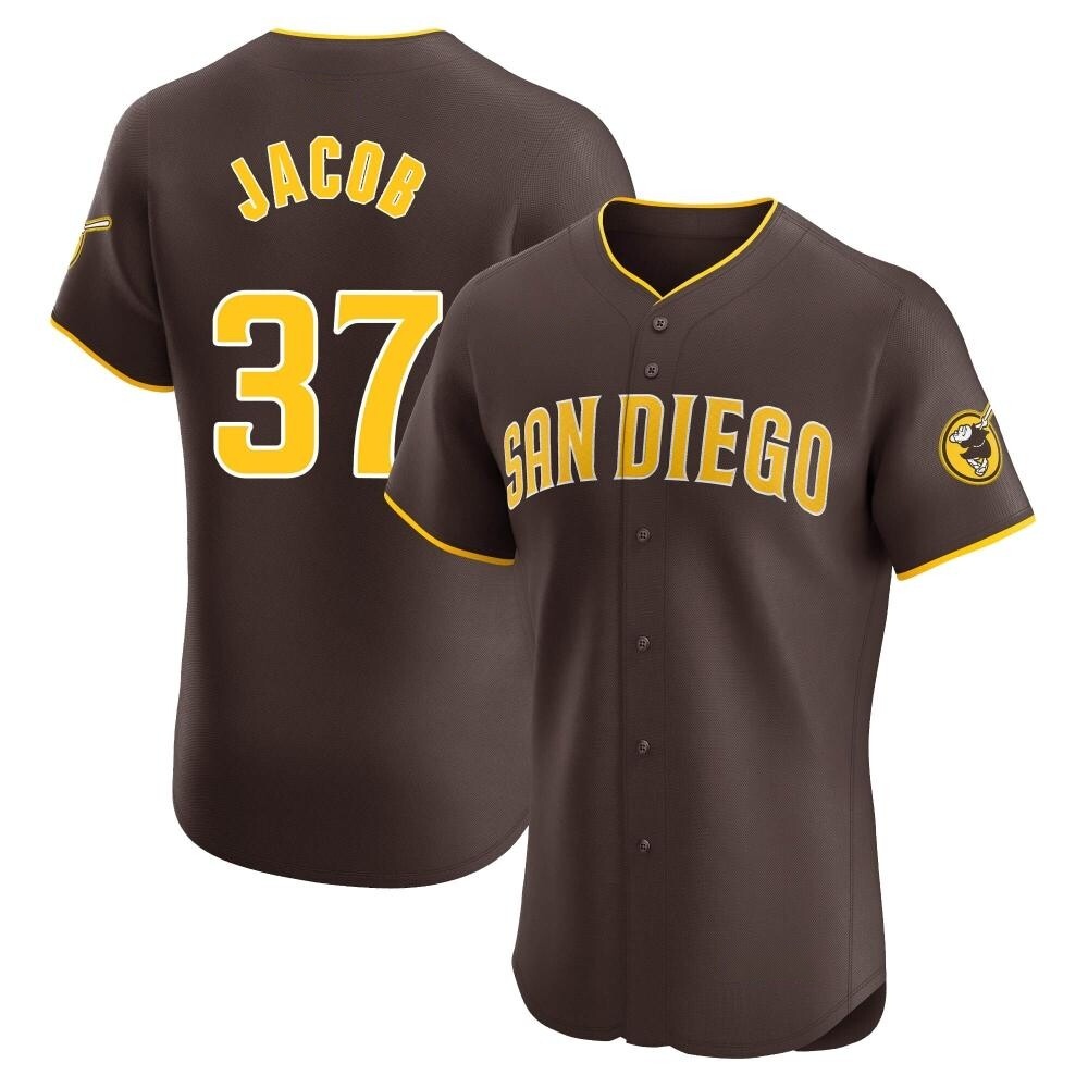 Elite Alek Jacob Men's San Diego Padres Brown Road Vapor Premier Jersey Elite Alek Jacob Men's San Diego Padres Brown Road Vapor Premier Jersey