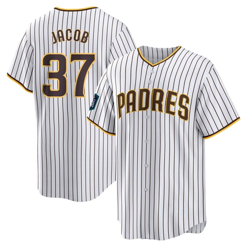 Replica Alek Jacob Men's San Diego Padres White 2024 World Tour Seoul Series Home Jersey Replica Alek Jacob Men's San Diego Padres White 2024 World Tour Seoul Series Home Jersey