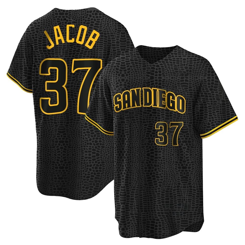 Replica Alek Jacob Youth San Diego Padres Black Snake Skin City Jersey