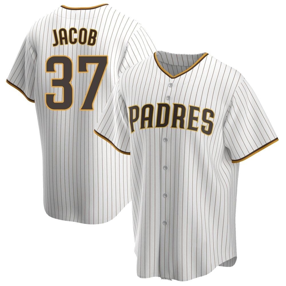 Replica Alek Jacob Youth San Diego Padres White /Brown Home Jersey