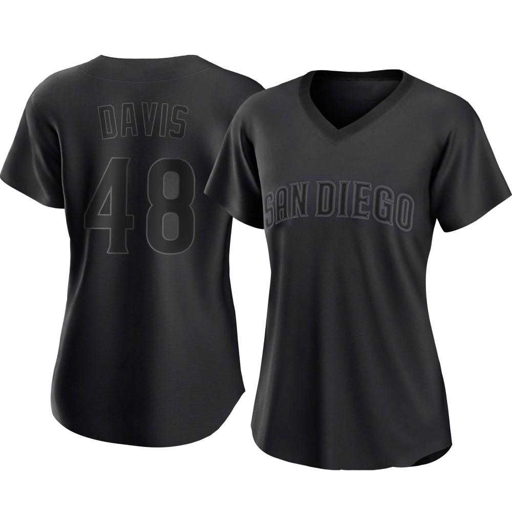 Authentic Austin Davis Women's San Diego Padres Black Pitch Fashion Jersey Authentic Austin Davis Women's San Diego Padres Black Pitch Fashion Jersey