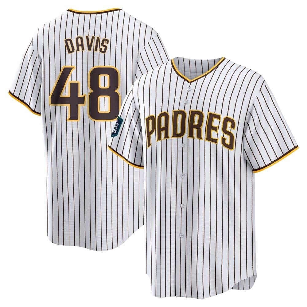 Replica Austin Davis Men's San Diego Padres White 2024 World Tour Seoul Series Home Jersey Replica Austin Davis Men's San Diego Padres White 2024 World Tour Seoul Series Home Jersey