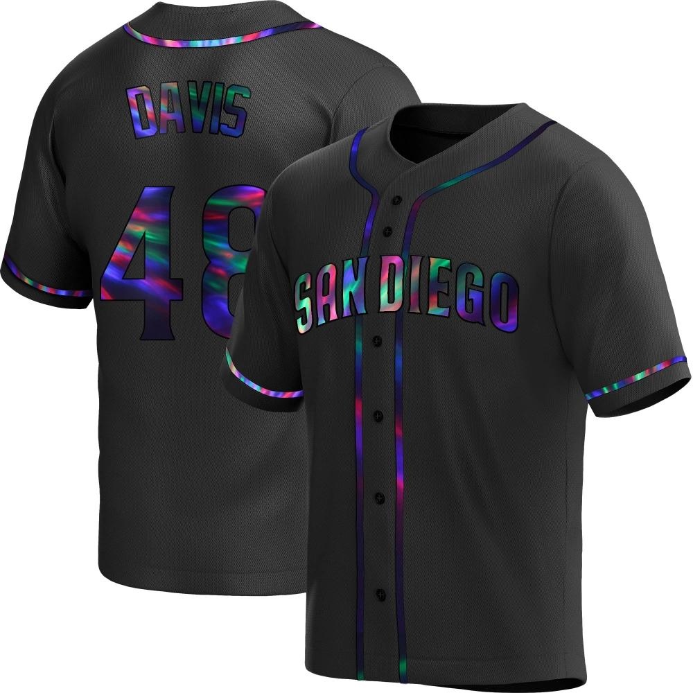 Replica Austin Davis Youth San Diego Padres Black Holographic Alternate Jersey Replica Austin Davis Youth San Diego Padres Black Holographic Alternate Jersey