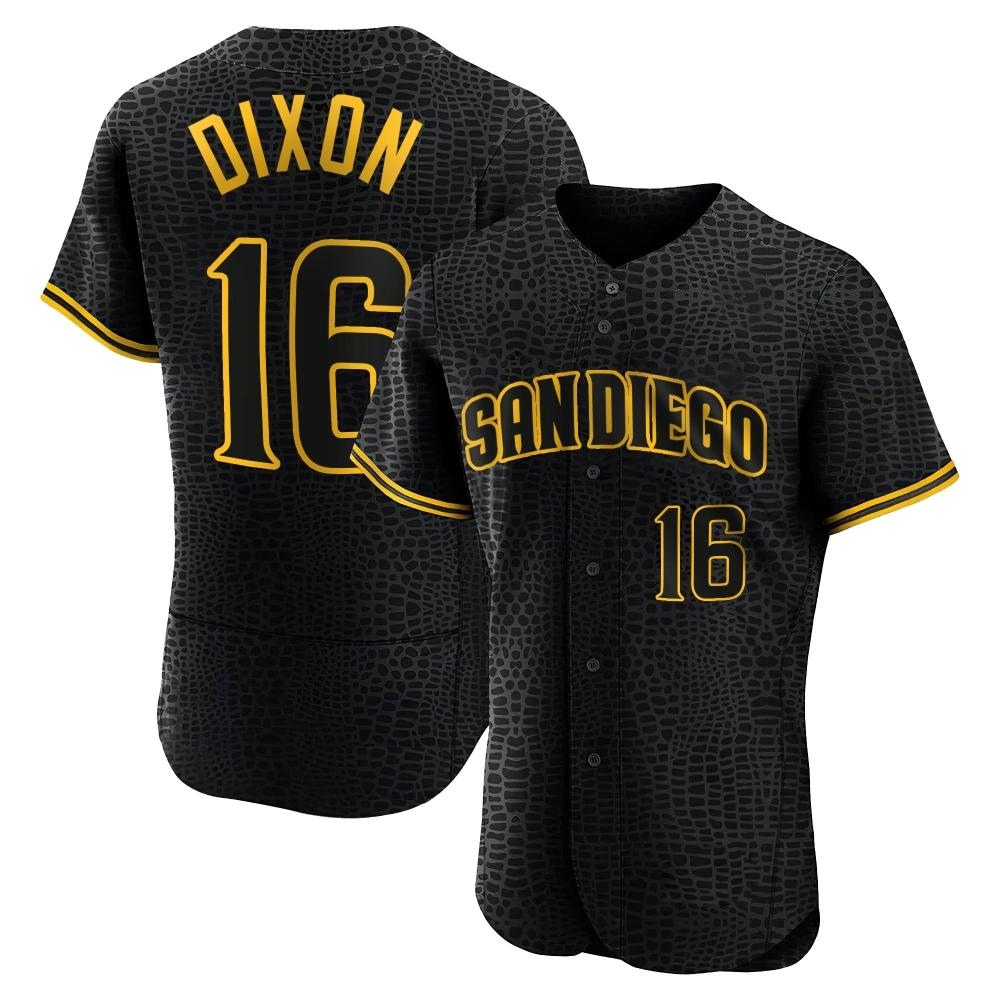 Authentic Brandon Dixon Men's San Diego Padres Black Snake Skin City Jersey Authentic Brandon Dixon Men's San Diego Padres Black Snake Skin City Jersey