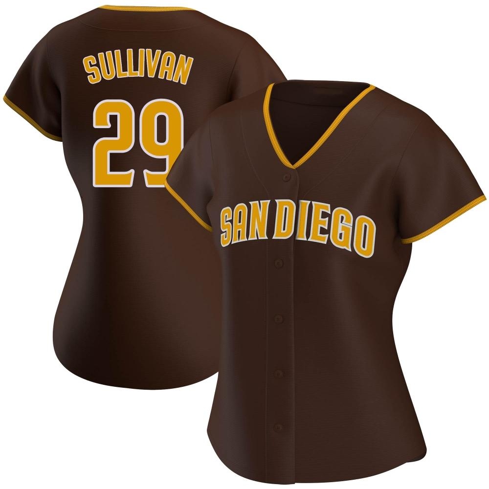 Authentic Brett Sullivan Women's San Diego Padres Brown Road Jersey Authentic Brett Sullivan Women's San Diego Padres Brown Road Jersey