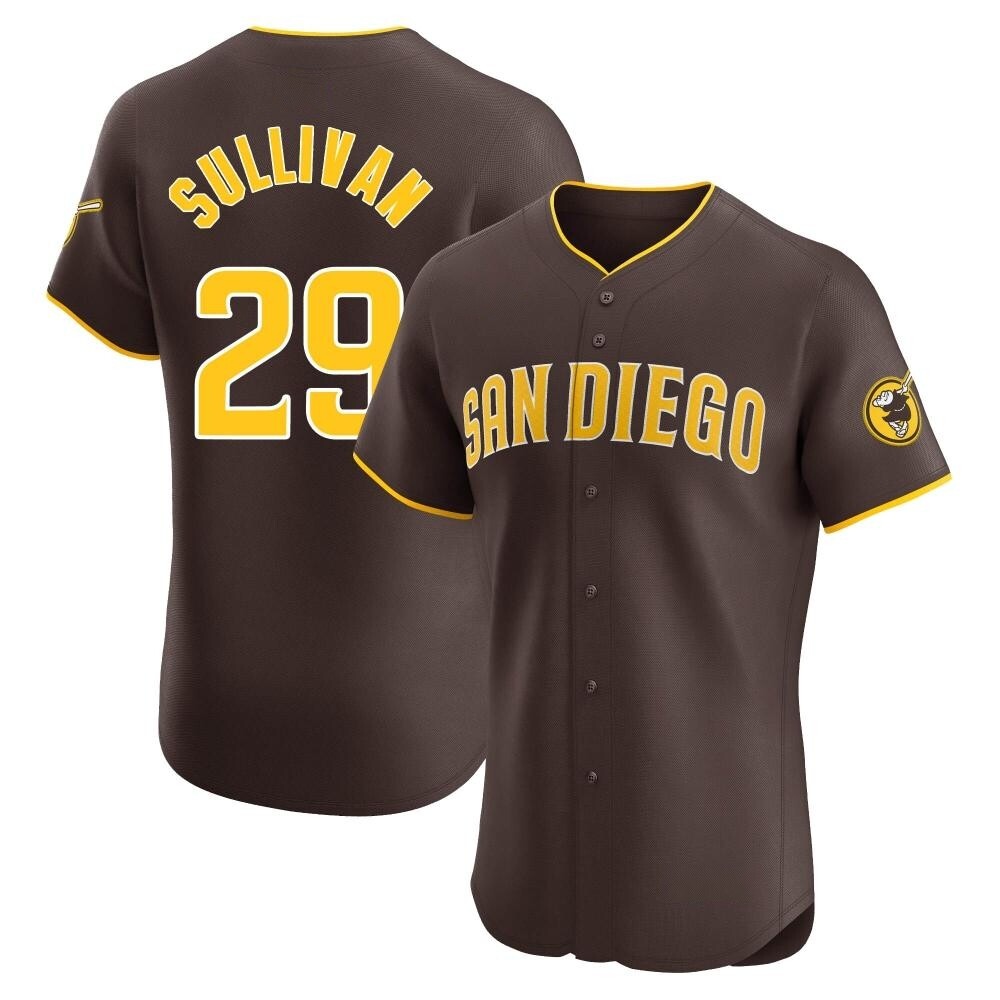 Elite Brett Sullivan Men's San Diego Padres Brown Road Vapor Premier Jersey Elite Brett Sullivan Men's San Diego Padres Brown Road Vapor Premier Jersey