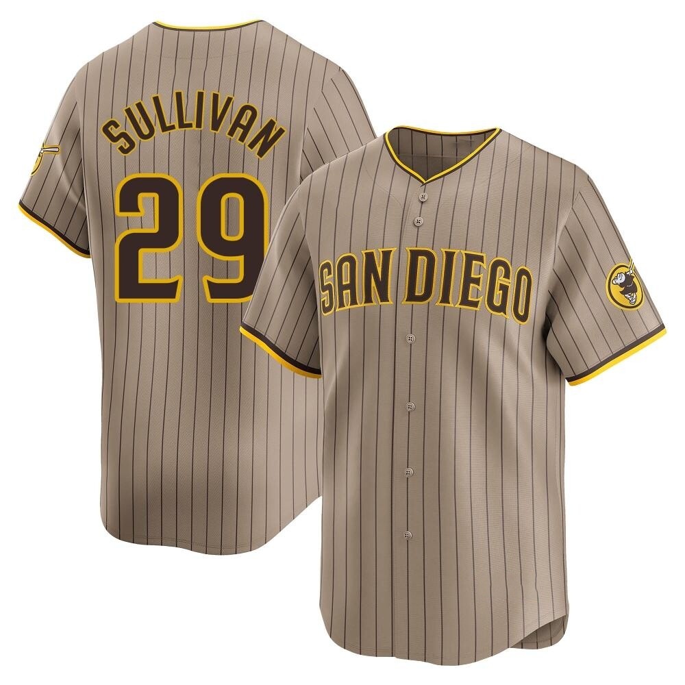 Limited Brett Sullivan Youth San Diego Padres Tan Alternate Jersey Limited Brett Sullivan Youth San Diego Padres Tan Alternate Jersey