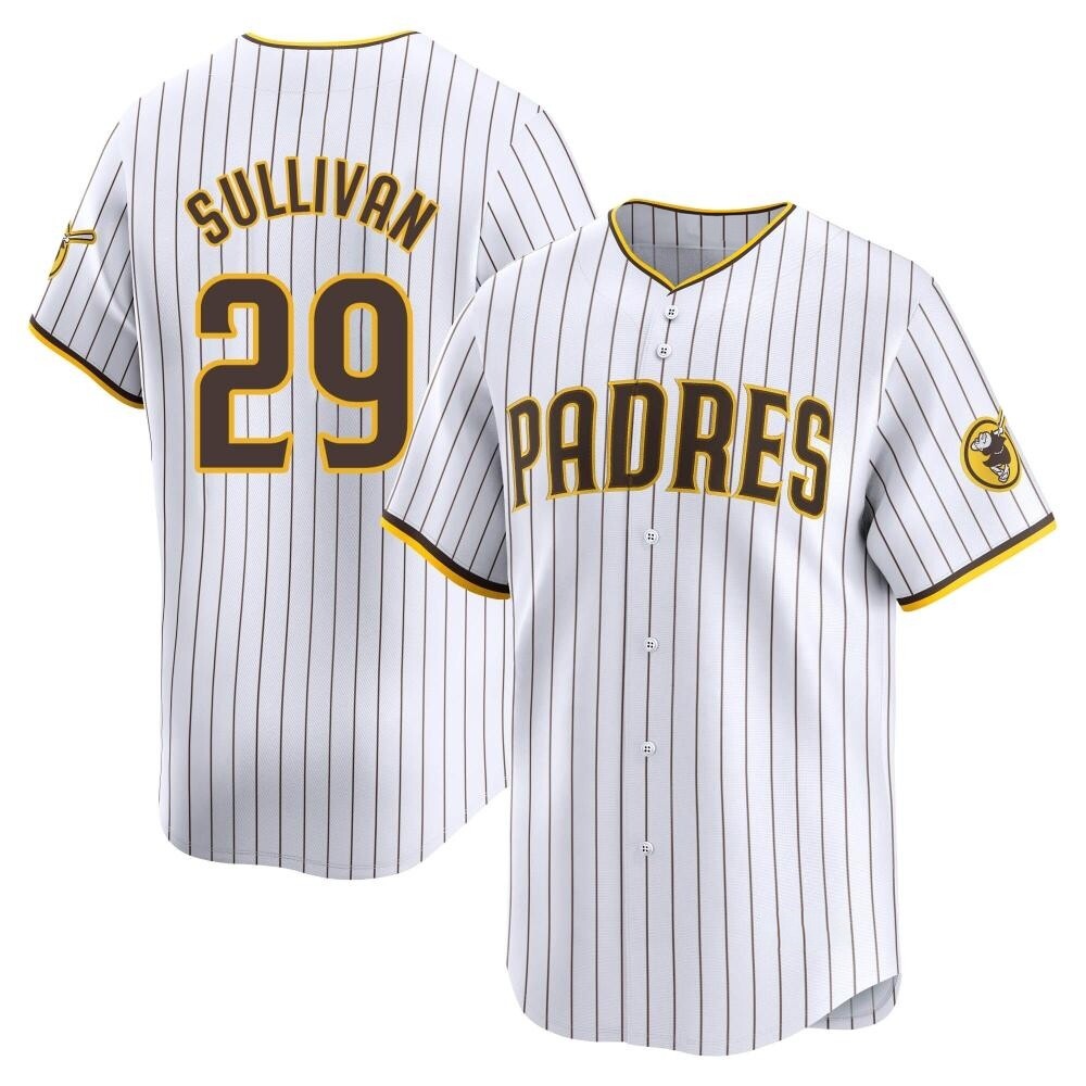 Limited Brett Sullivan Youth San Diego Padres White Home Jersey Limited Brett Sullivan Youth San Diego Padres White Home Jersey
