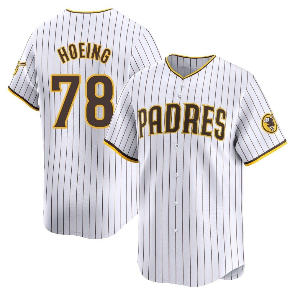 Limited Bryan Hoeing Men's San Diego Padres White Home Jersey