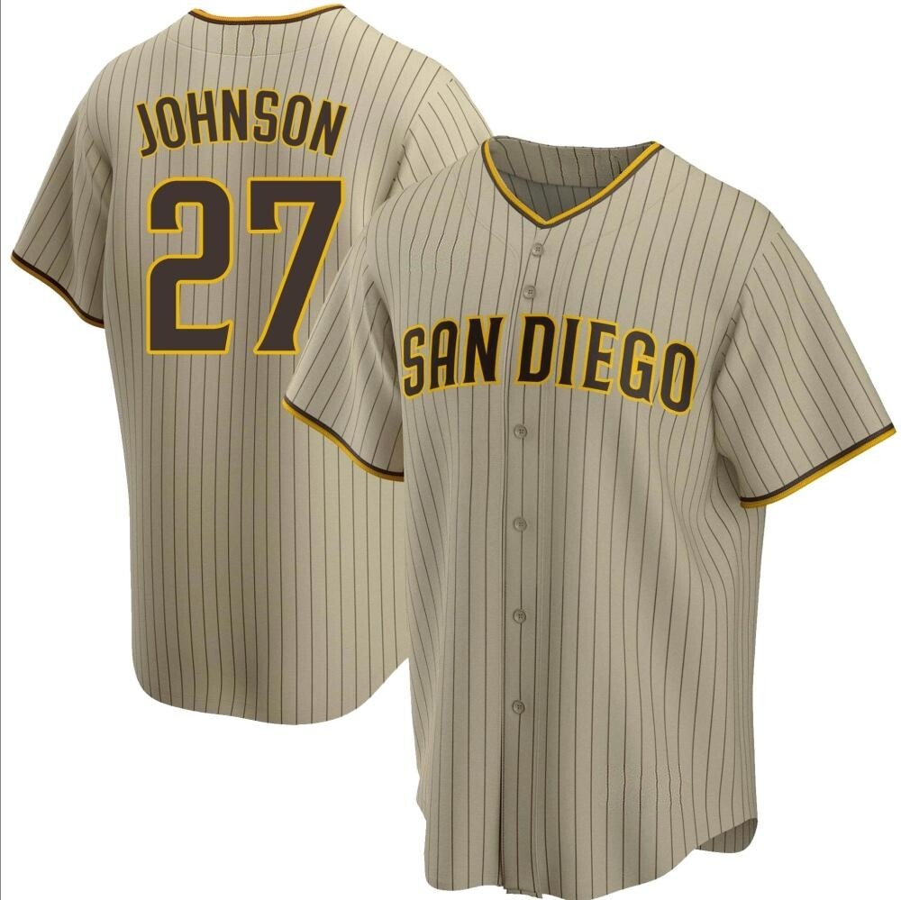 Replica Bryce Johnson Men's San Diego Padres Brown Sand/ Alternate Jersey Replica Bryce Johnson Men's San Diego Padres Brown Sand/ Alternate Jersey