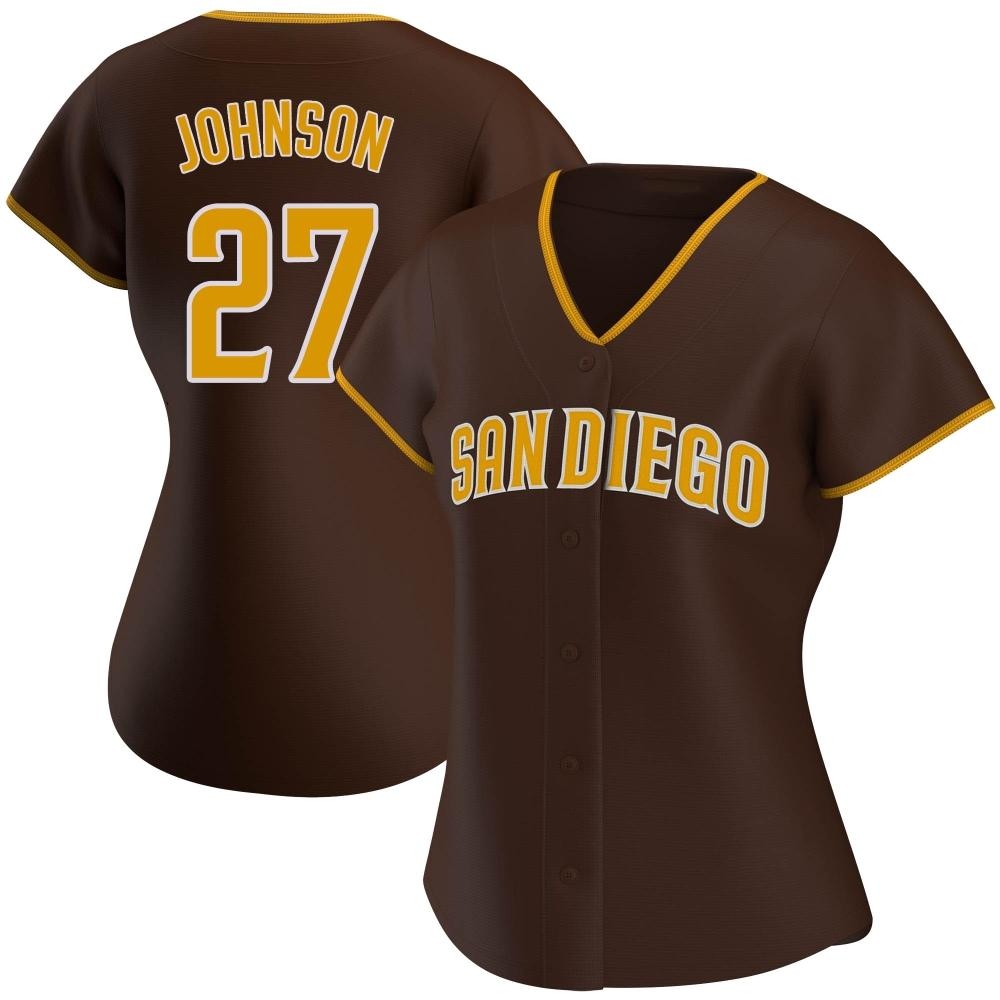 Replica Bryce Johnson Women's San Diego Padres Brown Road Jersey Replica Bryce Johnson Women's San Diego Padres Brown Road Jersey