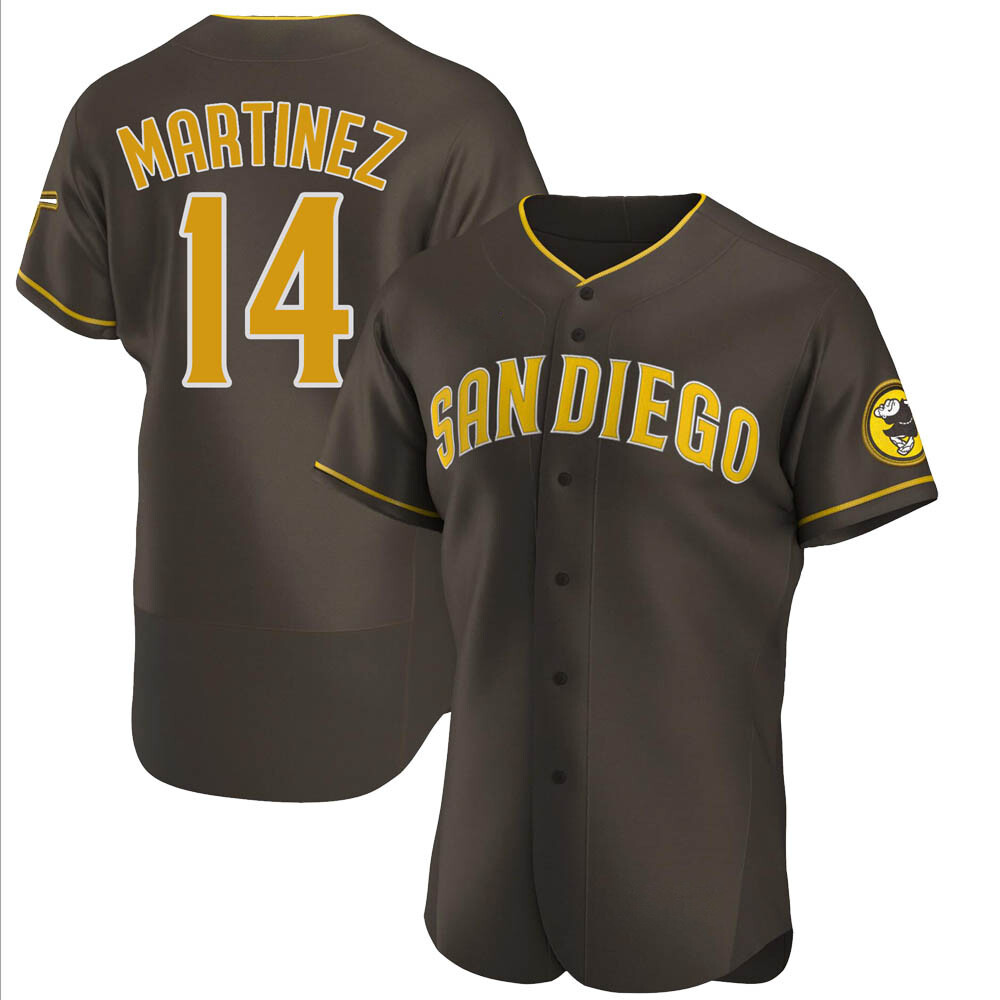 Authentic Carmelo Martinez Men's San Diego Padres Brown Road Jersey Authentic Carmelo Martinez Men's San Diego Padres Brown Road Jersey