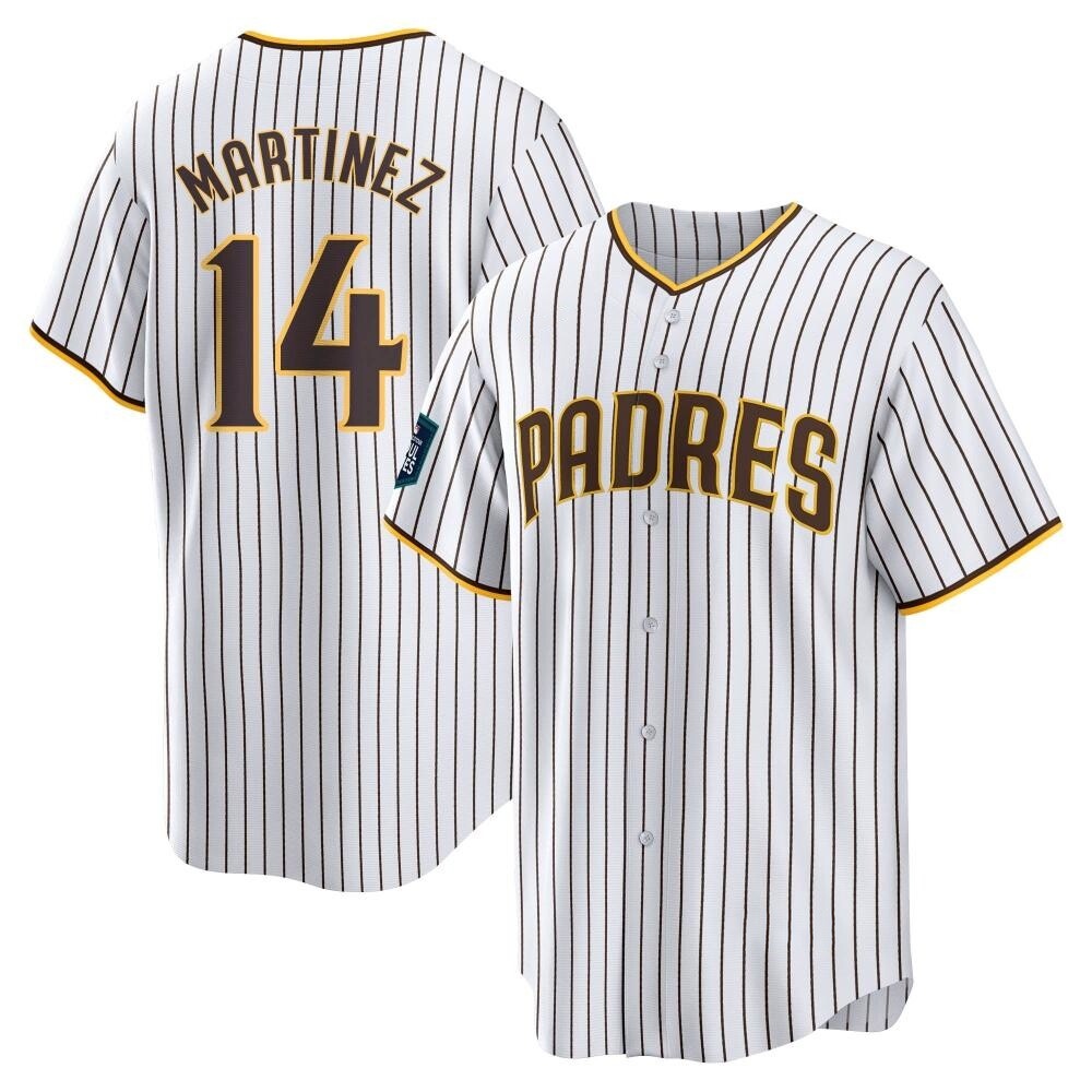Replica Carmelo Martinez Men's San Diego Padres White 2024 World Tour Seoul Series Home Jersey Replica Carmelo Martinez Men's San Diego Padres White 2024 World Tour Seoul Series Home Jersey
