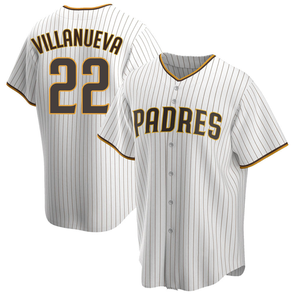 Replica Christian Villanueva Youth San Diego Padres White /Brown Home Jersey