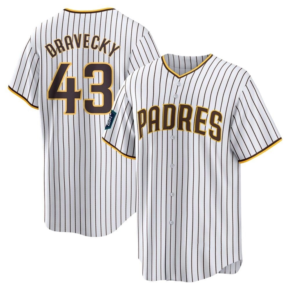 Replica Dave Dravecky Men's San Diego Padres White 2024 World Tour Seoul Series Home Jersey Replica Dave Dravecky Men's San Diego Padres White 2024 World Tour Seoul Series Home Jersey