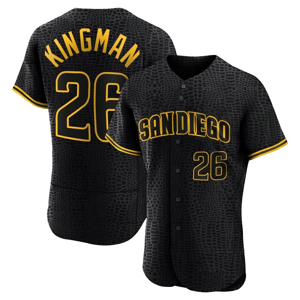 Authentic Dave Kingman Men's San Diego Padres Black Snake Skin City Jersey Authentic Dave Kingman Men's San Diego Padres Black Snake Skin City Jersey