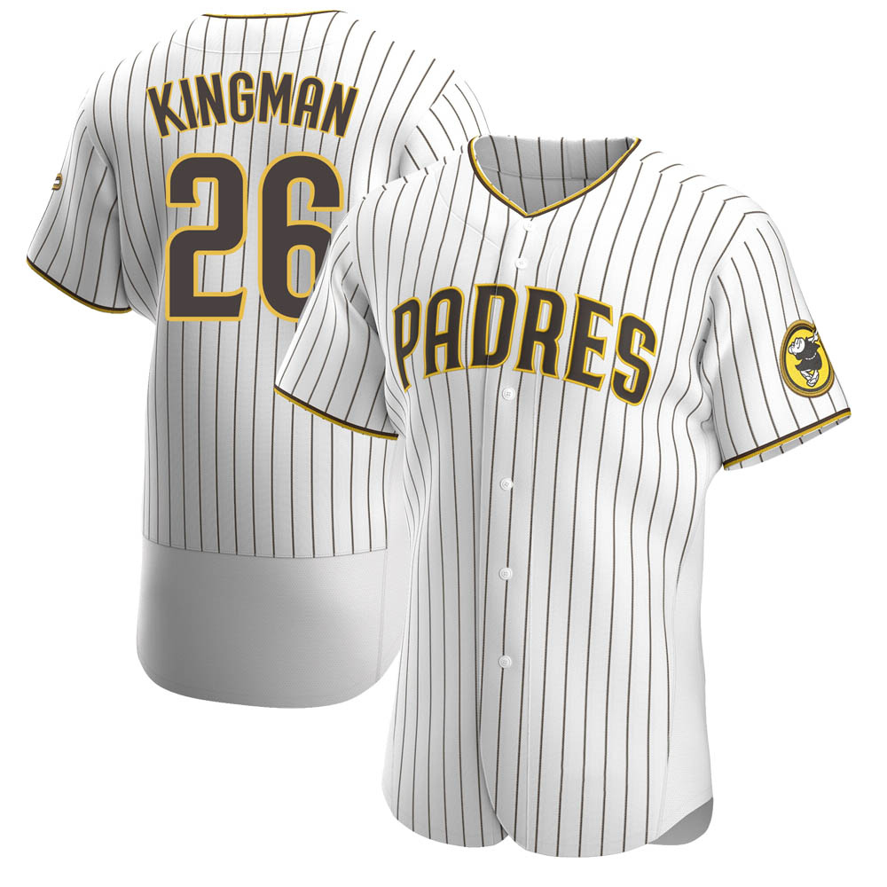 Authentic Dave Kingman Men's San Diego Padres White /Brown Home Jersey Authentic Dave Kingman Men's San Diego Padres White /Brown Home Jersey