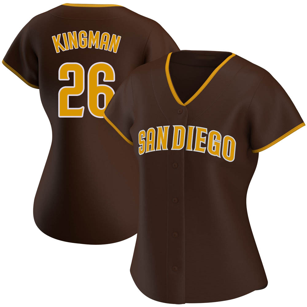 Authentic Dave Kingman Women's San Diego Padres Brown Road Jersey Authentic Dave Kingman Women's San Diego Padres Brown Road Jersey