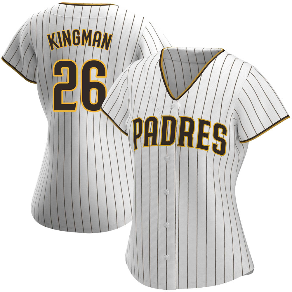 Authentic Dave Kingman Women's San Diego Padres White /Brown Home Jersey Authentic Dave Kingman Women's San Diego Padres White /Brown Home Jersey