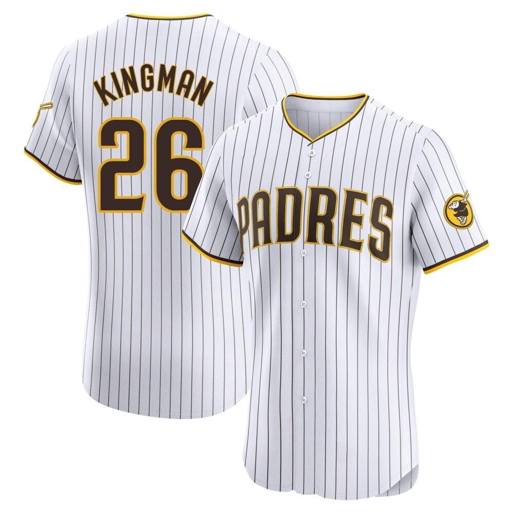 Elite Dave Kingman Men's San Diego Padres White Home Jersey Elite Dave Kingman Men's San Diego Padres White Home Jersey