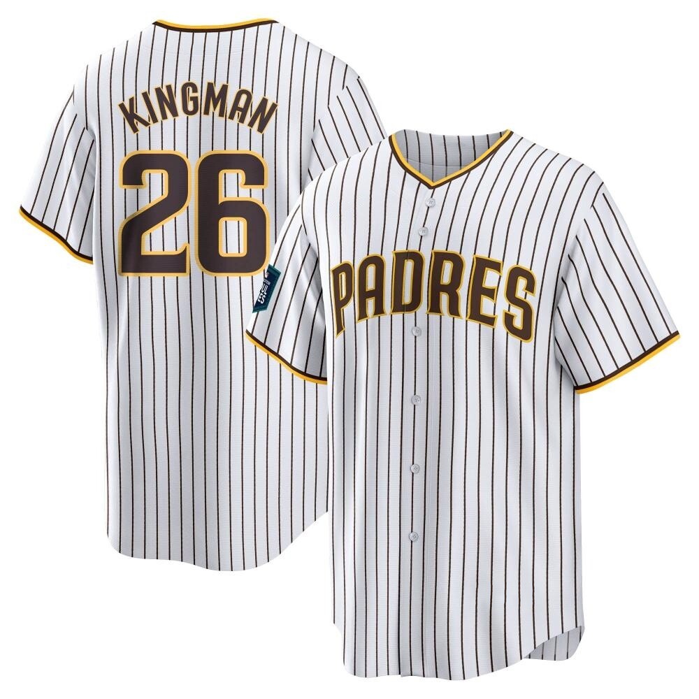 Replica Dave Kingman Men's San Diego Padres White 2024 World Tour Seoul Series Home Jersey Replica Dave Kingman Men's San Diego Padres White 2024 World Tour Seoul Series Home Jersey