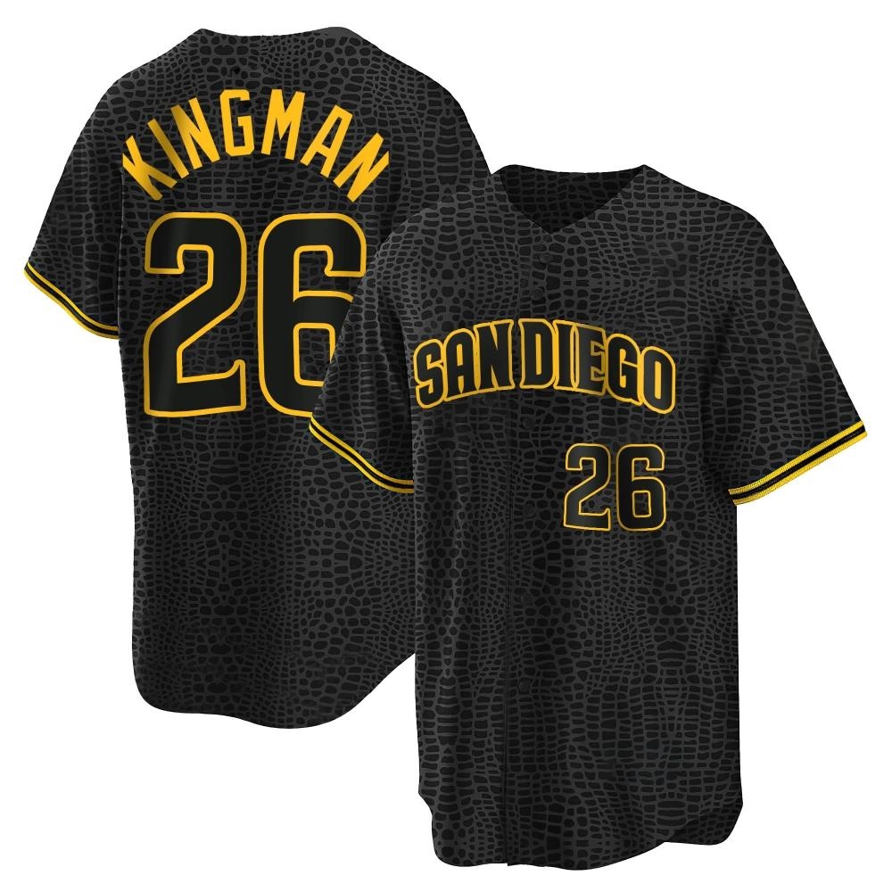 Replica Dave Kingman Youth San Diego Padres Black Snake Skin City Jersey Replica Dave Kingman Youth San Diego Padres Black Snake Skin City Jersey