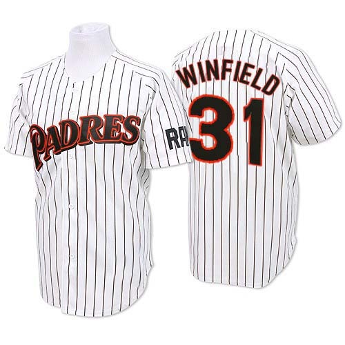 Authentic Dave Winfield Men's San Diego Padres Blue White/ Strip Throwback Jersey Authentic Dave Winfield Men's San Diego Padres Blue White/ Strip Throwback Jersey