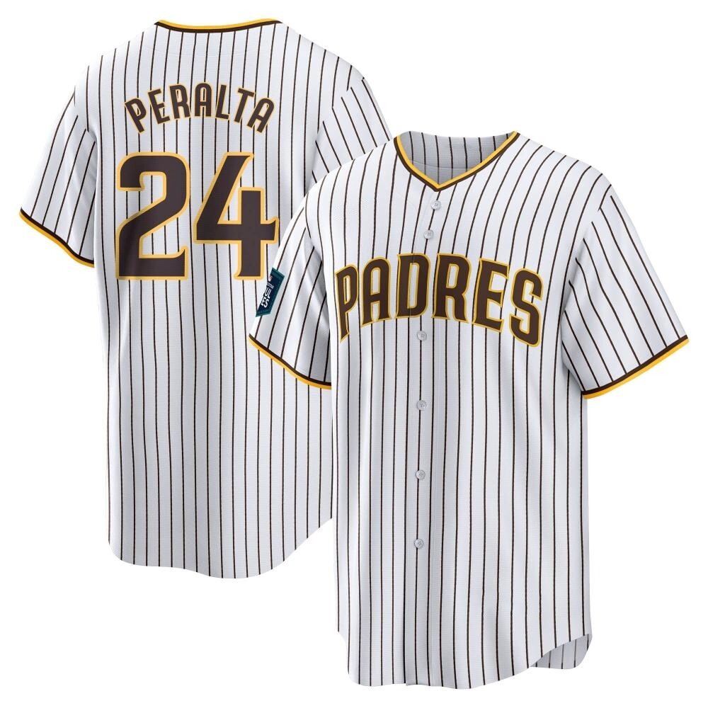 Replica David Peralta Men's San Diego Padres White 2024 World Tour Seoul Series Home Jersey Replica David Peralta Men's San Diego Padres White 2024 World Tour Seoul Series Home Jersey
