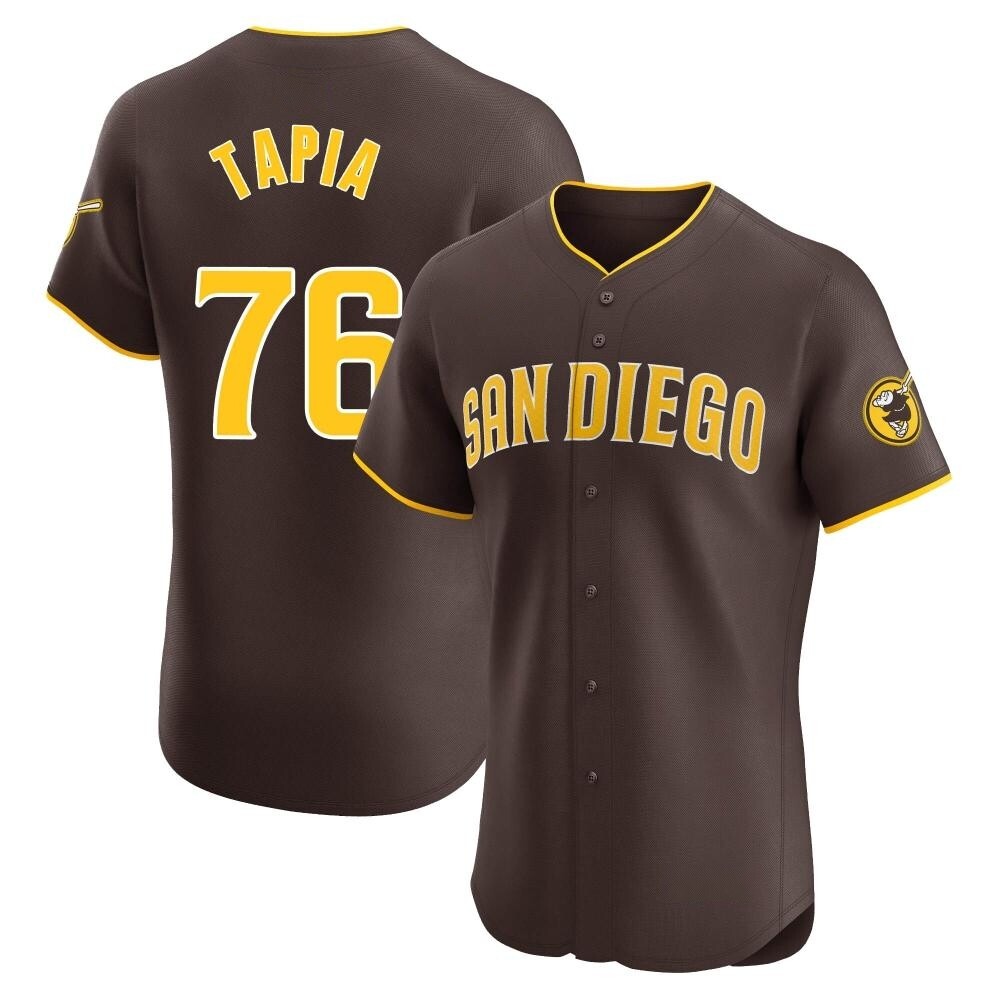 Elite Domingo Tapia Men's San Diego Padres Brown Road Vapor Premier Jersey Elite Domingo Tapia Men's San Diego Padres Brown Road Vapor Premier Jersey