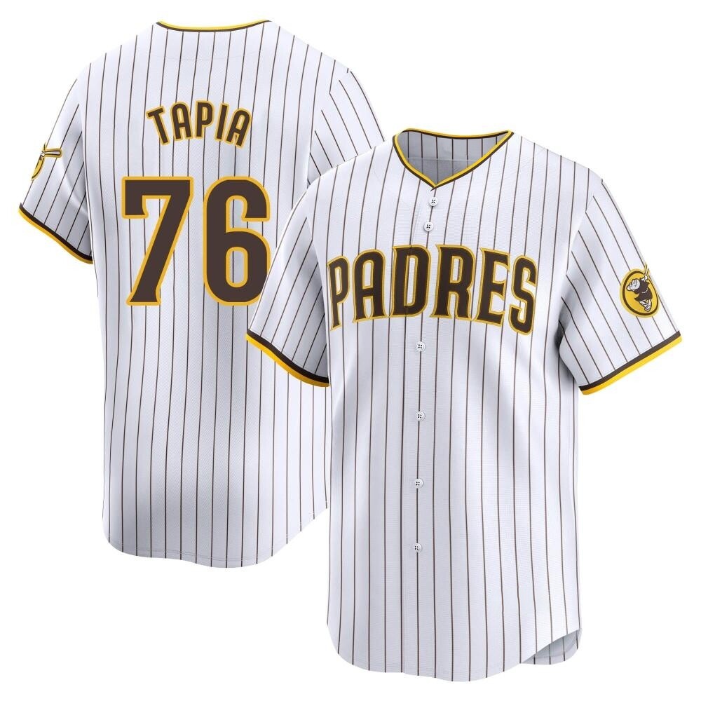Limited Domingo Tapia Youth San Diego Padres White Home Jersey Limited Domingo Tapia Youth San Diego Padres White Home Jersey