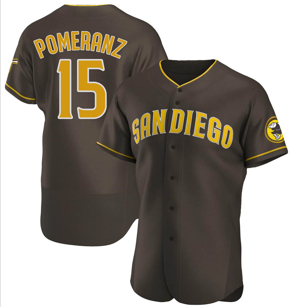 Authentic Drew Pomeranz Men's San Diego Padres Brown Road Jersey Authentic Drew Pomeranz Men's San Diego Padres Brown Road Jersey