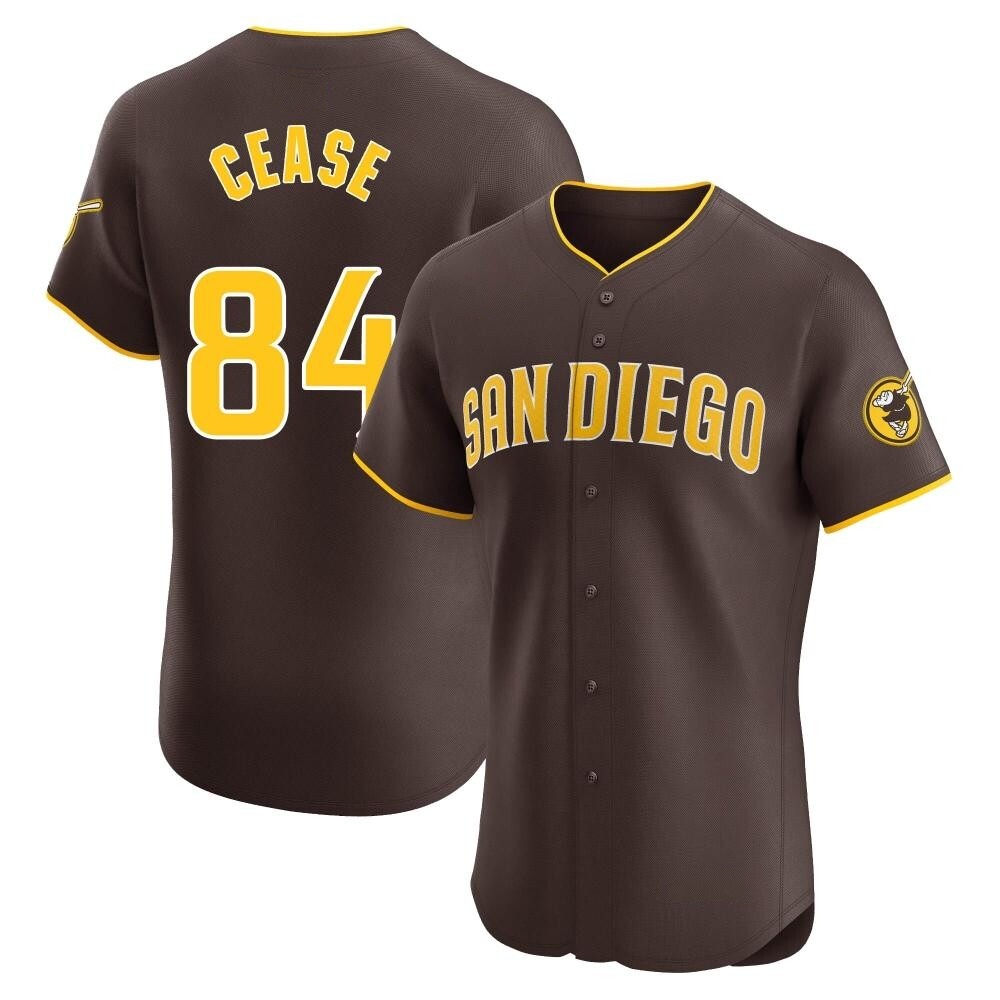 Elite Dylan Cease Men's San Diego Padres Brown Road Vapor Premier Jersey