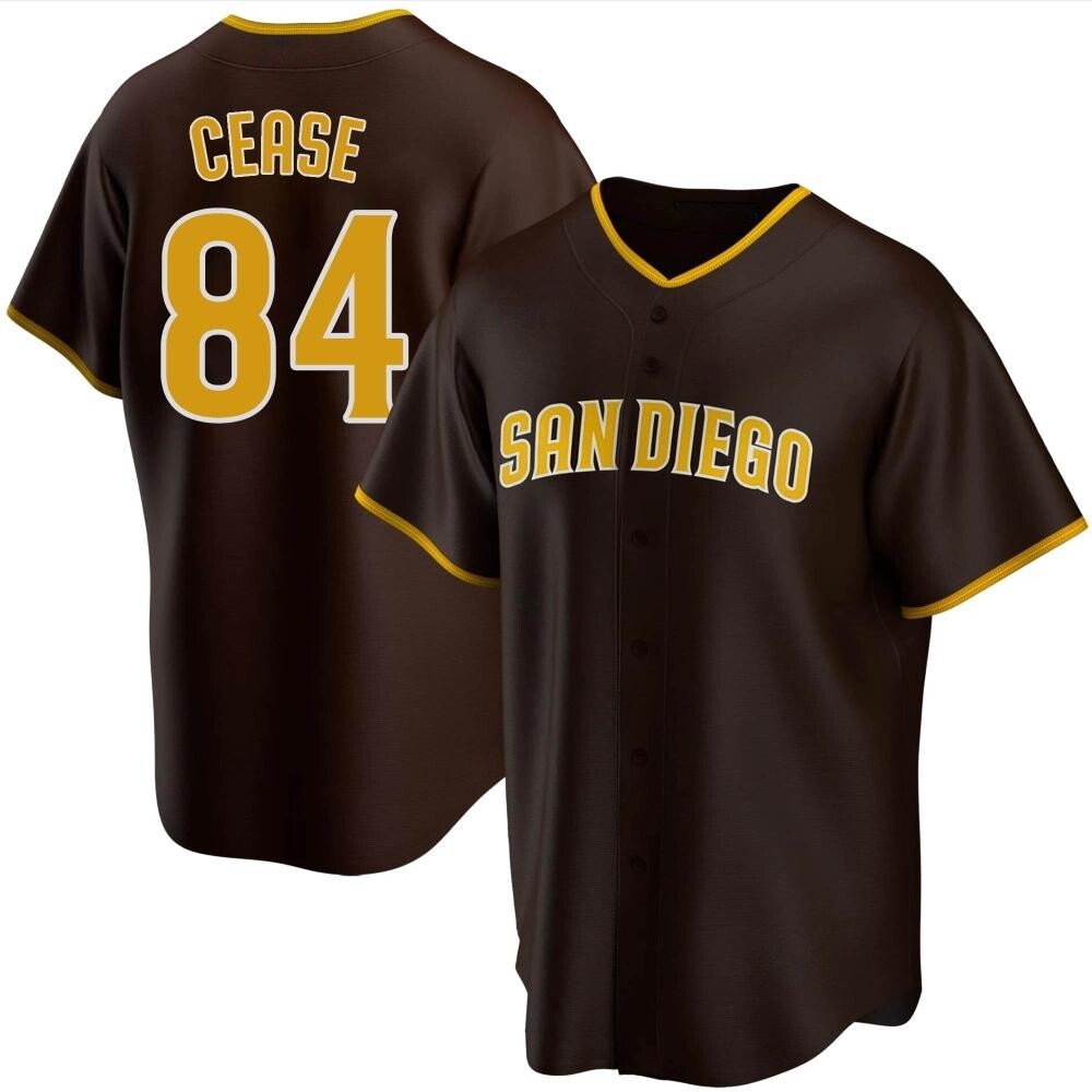 Replica Dylan Cease Men's San Diego Padres Brown Road Jersey