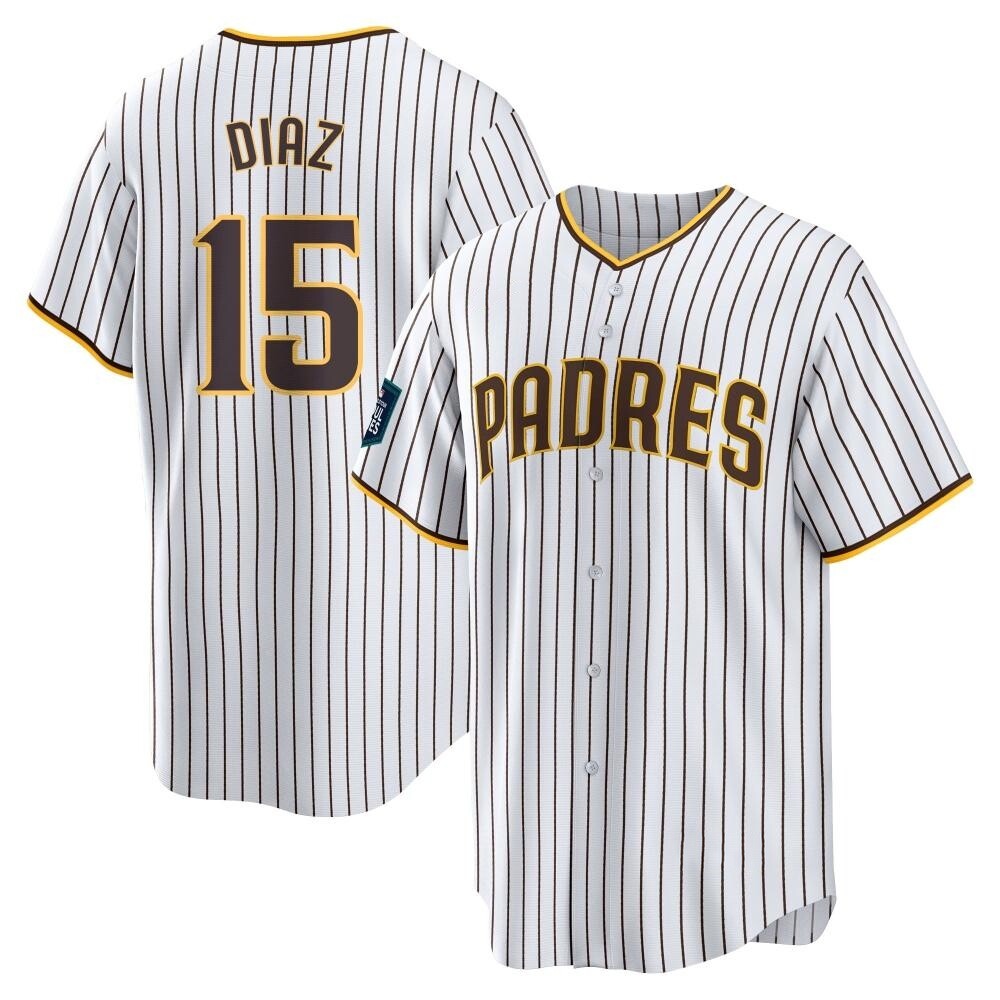 Replica Elias Diaz Men's San Diego Padres White 2024 World Tour Seoul Series Home Jersey Replica Elias Diaz Men's San Diego Padres White 2024 World Tour Seoul Series Home Jersey
