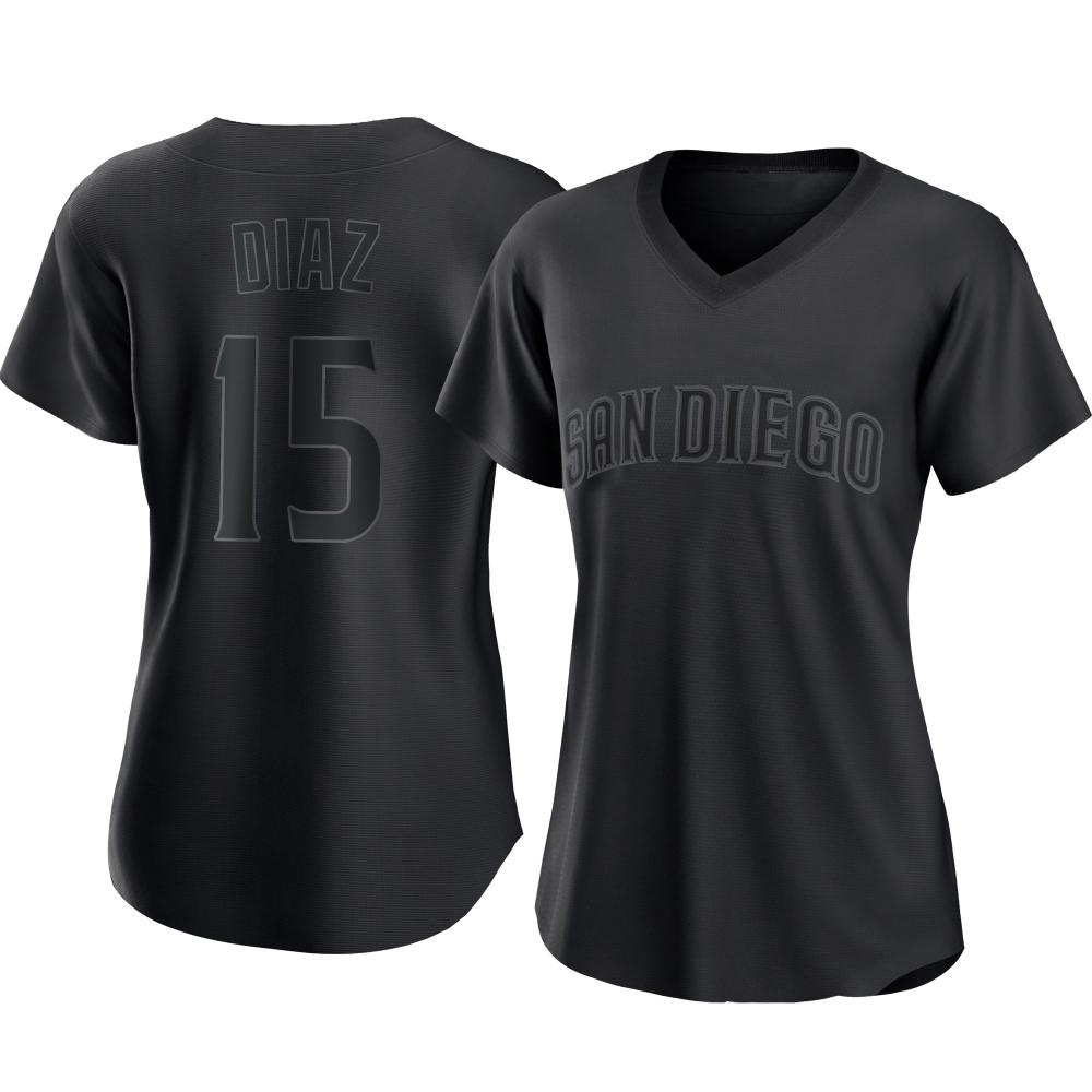 Replica Elias Diaz Women's San Diego Padres Black Pitch Fashion Jersey Replica Elias Diaz Women's San Diego Padres Black Pitch Fashion Jersey