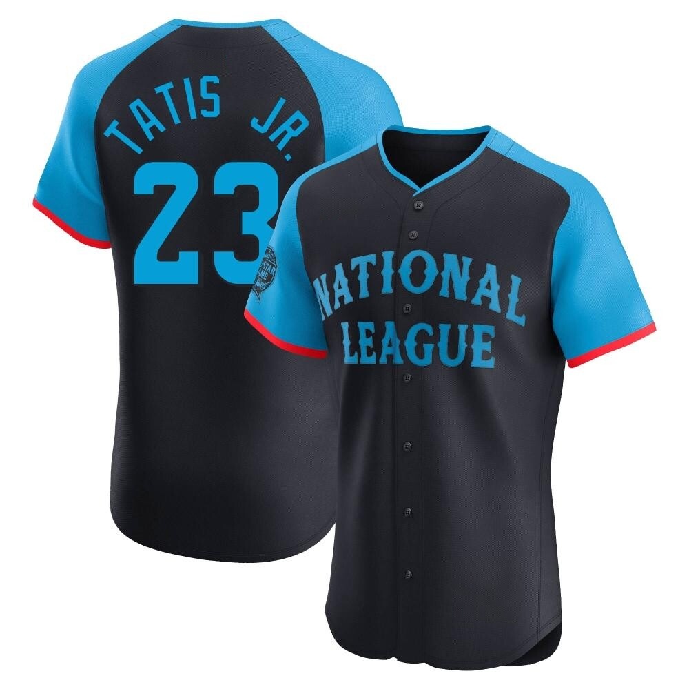 Elite Fernando Tatis Jr. Men's San Diego Padres Navy National League 2024 All-Star Game Jersey Elite Fernando Tatis Jr. Men's San Diego Padres Navy National League 2024 All-Star Game Jersey