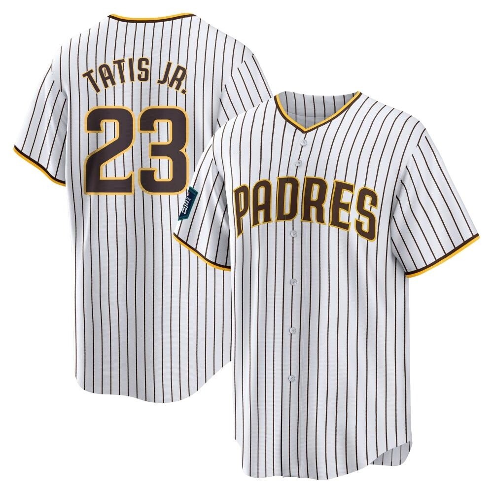 Replica Fernando Tatis Jr. Men's San Diego Padres White 2024 World Tour Seoul Series Home Jersey Replica Fernando Tatis Jr. Men's San Diego Padres White 2024 World Tour Seoul Series Home Jersey