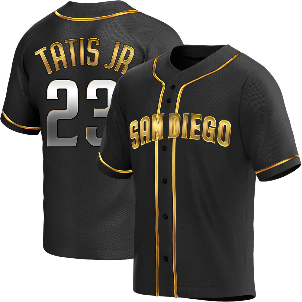 Replica Fernando Tatis Jr. Youth San Diego Padres Black Golden Alternate Jersey Replica Fernando Tatis Jr. Youth San Diego Padres Black Golden Alternate Jersey