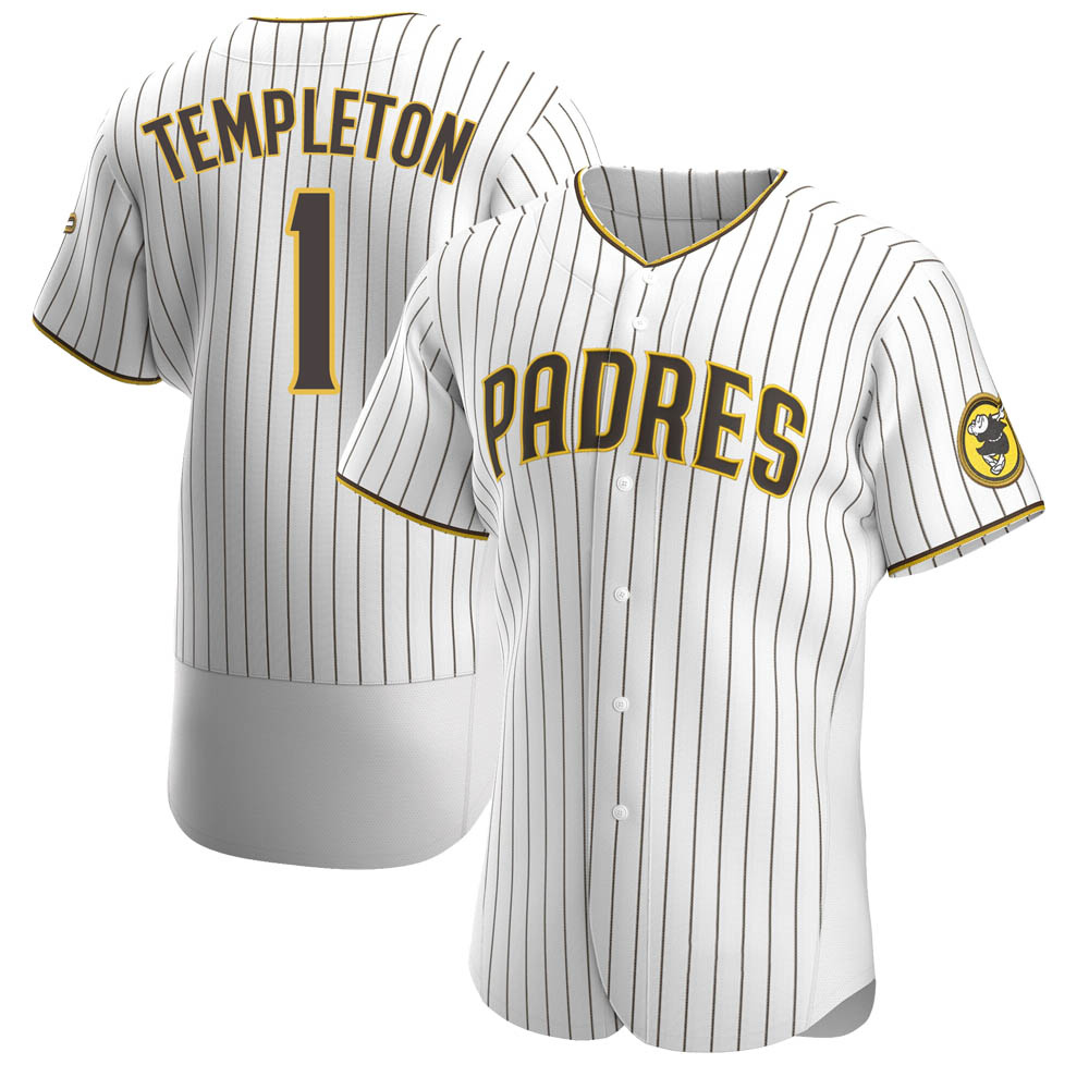 Authentic Garry Templeton Men's San Diego Padres White /Brown Home Jersey Authentic Garry Templeton Men's San Diego Padres White /Brown Home Jersey