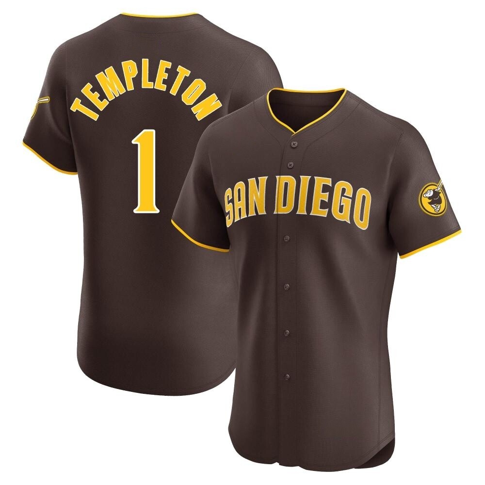 Elite Garry Templeton Men's San Diego Padres Brown Road Vapor Premier Jersey Elite Garry Templeton Men's San Diego Padres Brown Road Vapor Premier Jersey