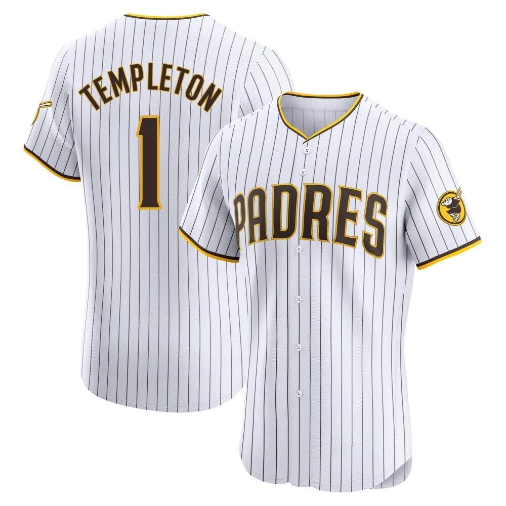Elite Garry Templeton Men's San Diego Padres White Home Jersey Elite Garry Templeton Men's San Diego Padres White Home Jersey